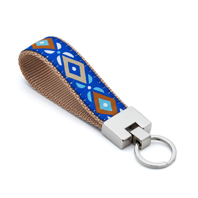 Aztec Blue Keychain