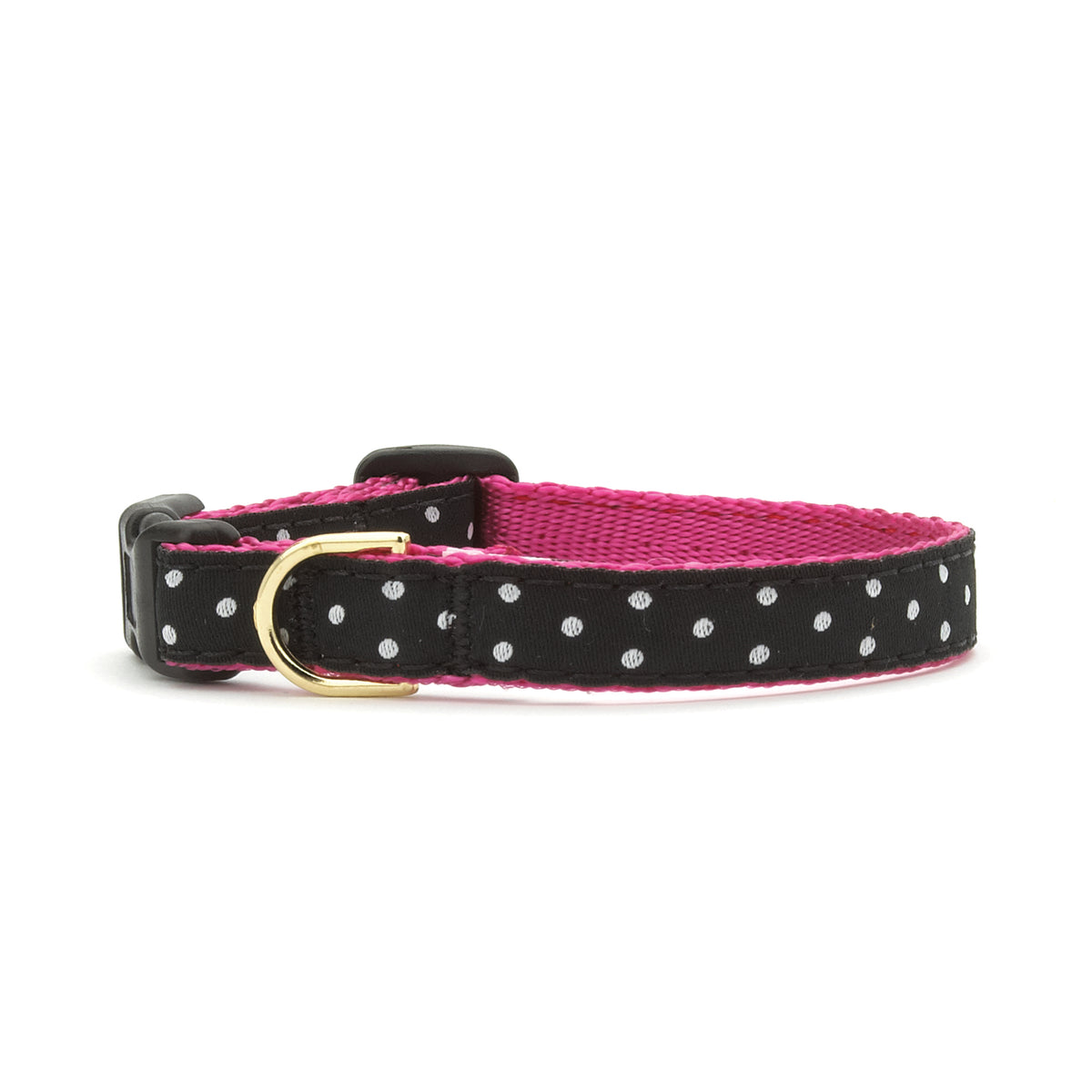 Up Country Black and White Dot Small Breed Dog Collar Up Country Inc