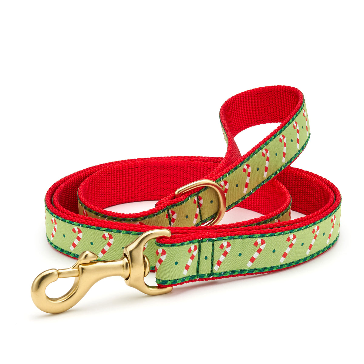 Up Country Candy Canes Holiday Dog Collar