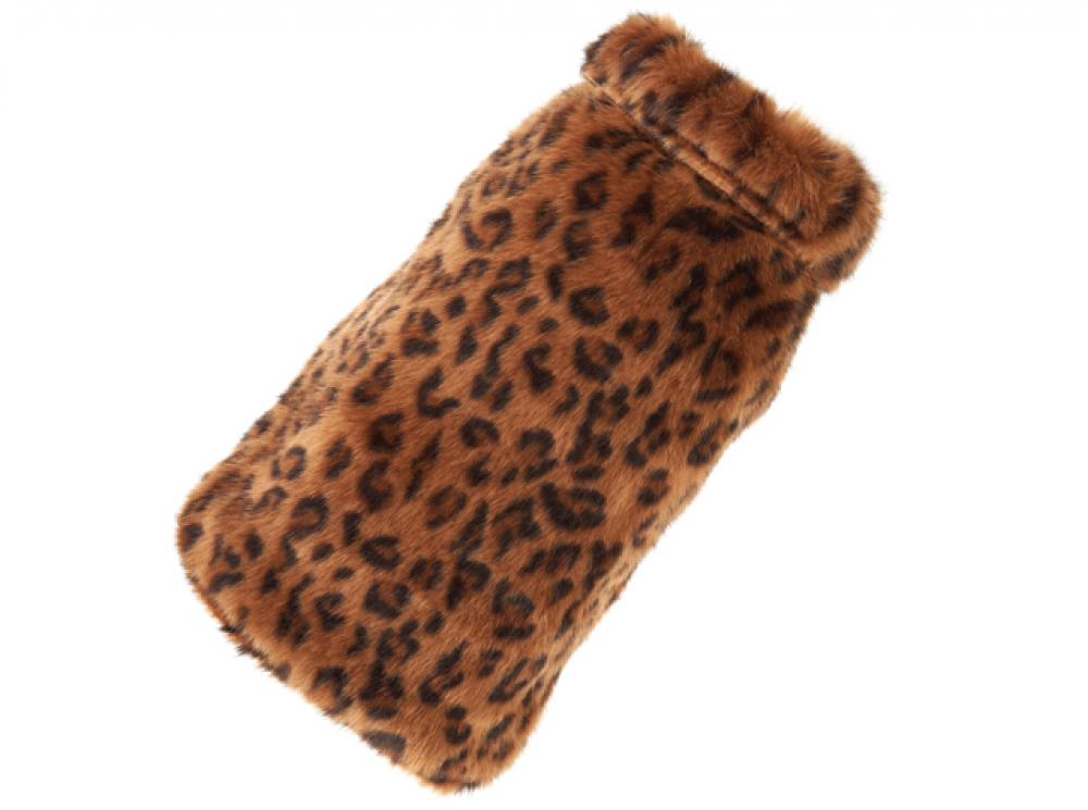 Stand leopard coat top