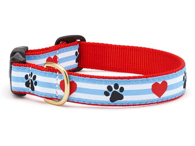 Paw print dog collar sales