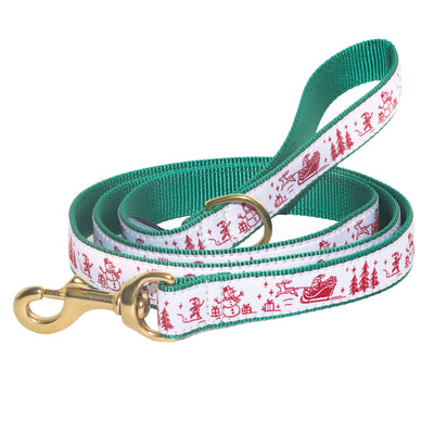 Christmas Toile Dog Lead