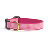 Pink Gingham Dog Collar