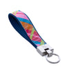 Pink Madras Key Ring