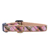 Pink Plaid Small Breed Dog Collar