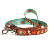 Pumpkin Spice Printed Dog Lead - Brown