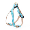 Turquoise Gingham Dog Harness