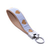 White Heart of Gold Key Ring