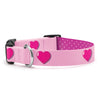 Anime Hearts Printed Dog Collar