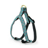 Aqua Plaid Dog Harness