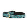 Aqua Plaid Small Breed Dog Collar