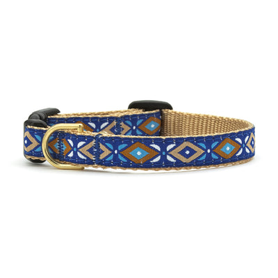 Aztec Blue Small Breed Dog Collar