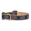 Up Country Black Tartan Plaid Dog Collar