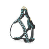 Black and Aqua Dot Small Breed Dog Harness