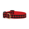 Buffalo Check Dog Collar