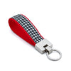 Classic Black Houndstooth Key Ring