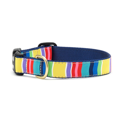 Colorful Stripe Dog Collar