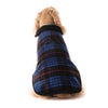 Blue Plaid Fleece Lined Coat