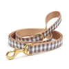 Gray Buffalo Check Dog Lead