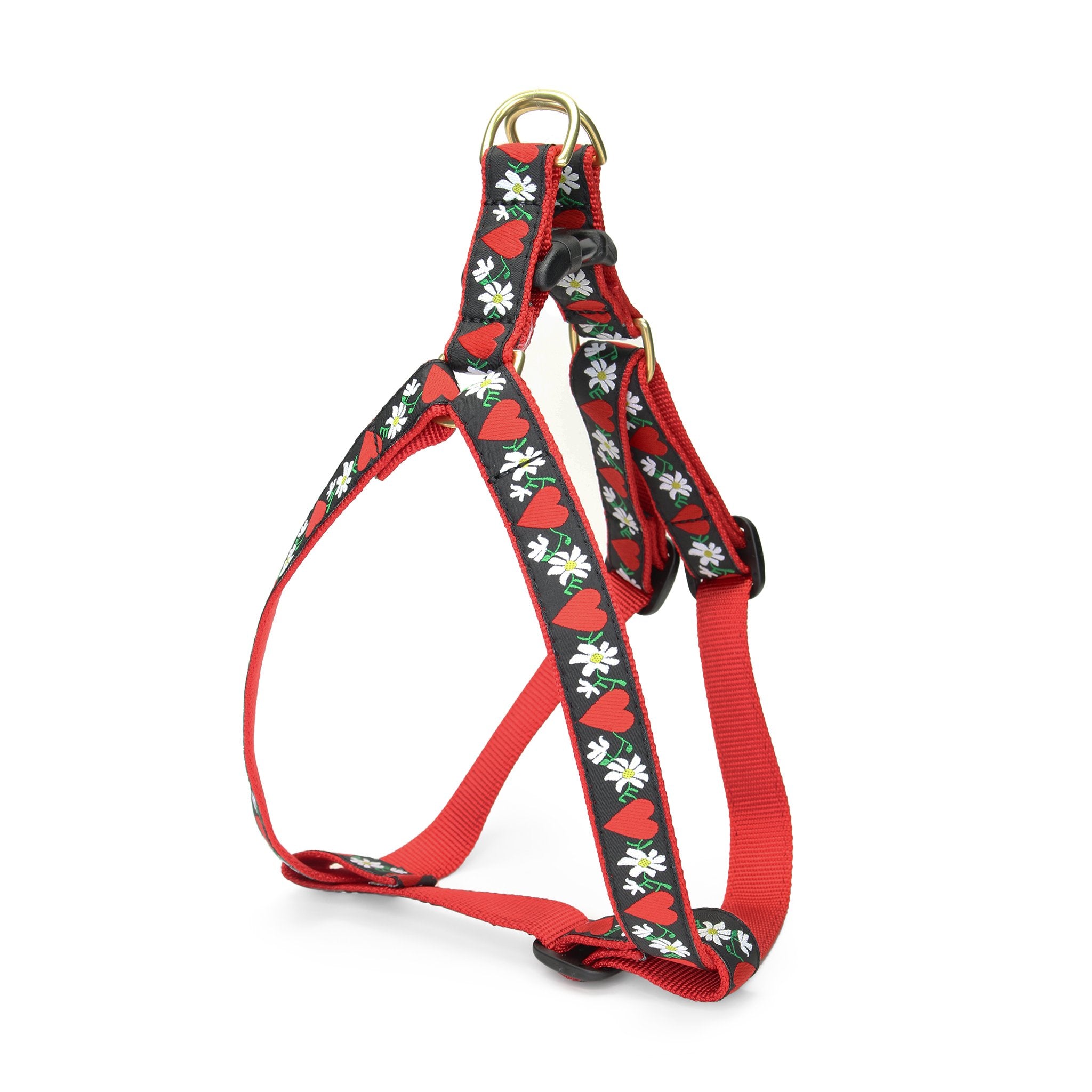 トップス Flower Bond Yarn Harness Up Country - Hearts and Flowers Dog Harness – Up Country Inc