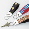 Brown Stripe Key Ring