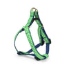 Lime Gingham Small Breed Dog Harness