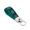 Navy Shamrock Key Ring