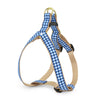 Navy Gingham Dog Harness