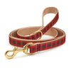 New Red Plaid Dog Lead