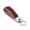 New Red Plaid Key Ring