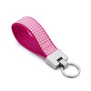 Pink Gingham Key Ring