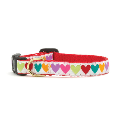 Up Country - White Heart of Gold Dog Collar – Up Country Inc