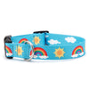 Rainbows and Sunshine Printed Dog Collar