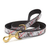 Gray Plaid Dog Lead