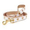 White Heart of Gold Dog Lead